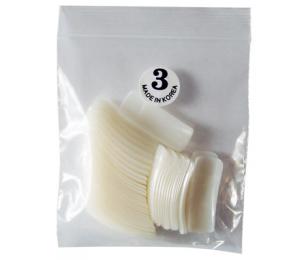 Nehtové tipy rovné velikost 3