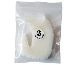 Nehtové tipy zahnuté velikost 3