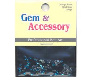 Zdobící kamínky, tvar surfy, barva modrá