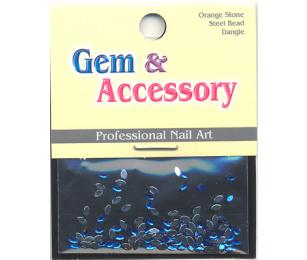 Zdobící kamínky, tvar surfy, barva tmavě modrá