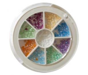 Zdobící kamínky v kulatém boxu, tvar perla 1.75 mm