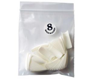 Nehtové tipy na francii velikost 8