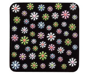 Nehtové obtisky barevné chrpy 3D samolepící