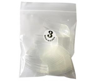 Nehtové tipy transparentní velikost 3