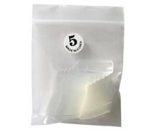 Nehtové tipy transparentní velikost 5