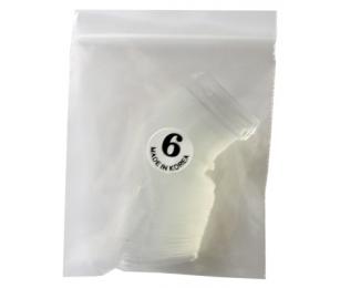 Nehtové tipy transparentní velikost 6