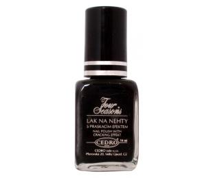 Praskací lak na nehty Four Seasons - černý